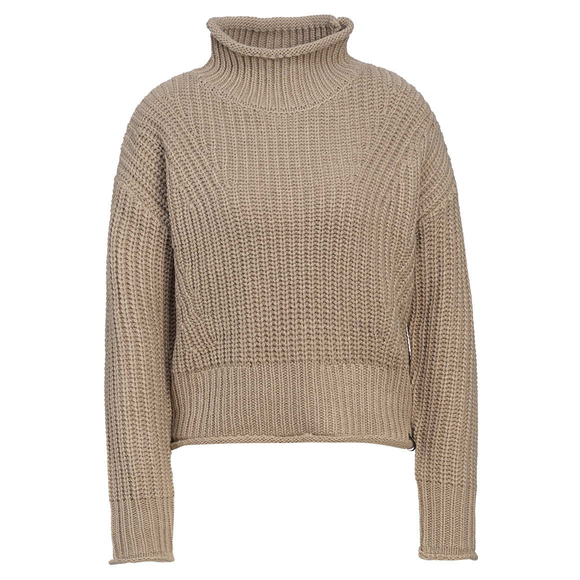 Damen Strickpullover mit Stehkragen