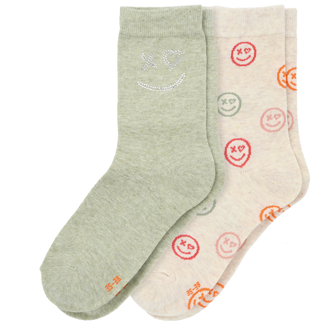 2 Paar Damen Socken mit lustigen Motiven