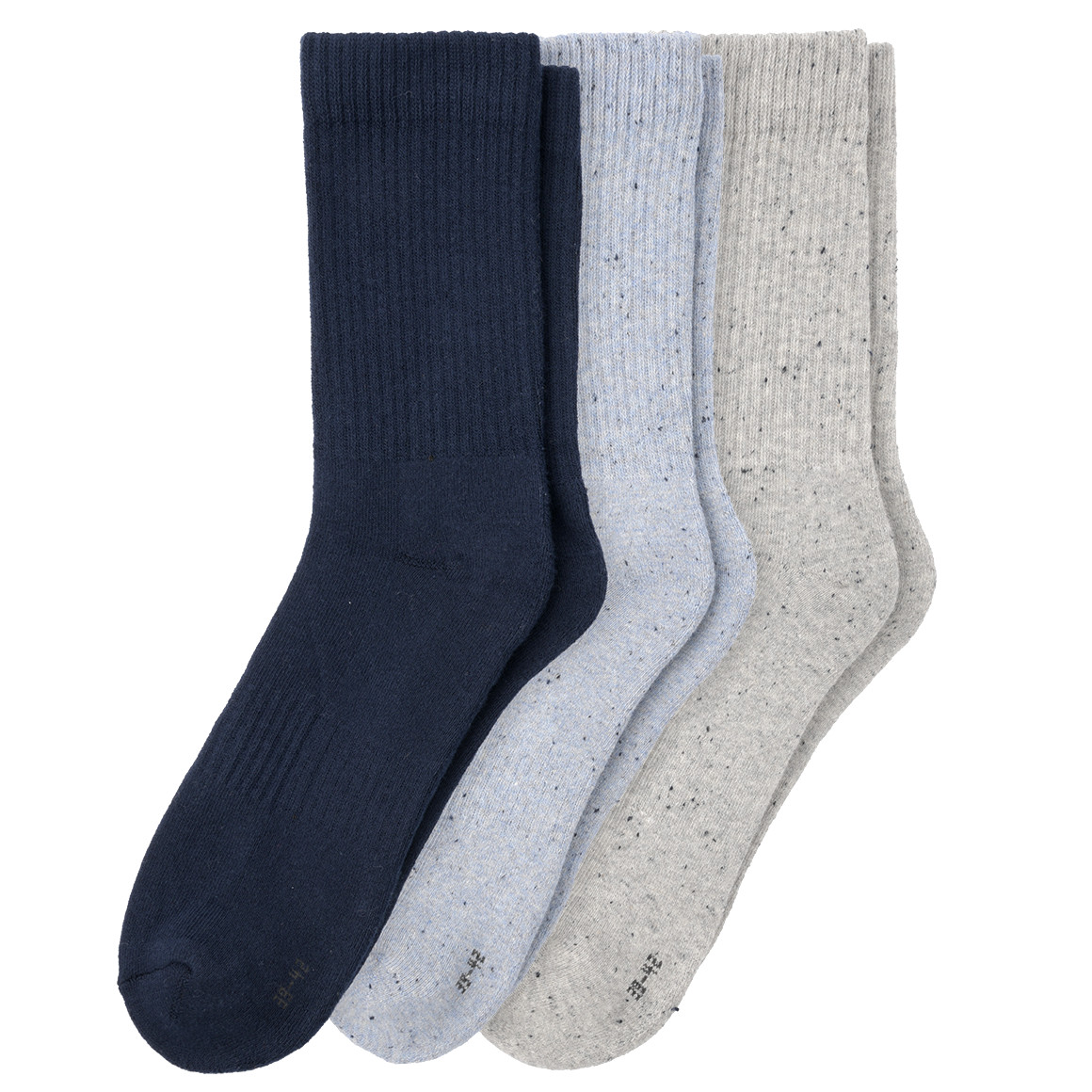 3 Paar Herren Sportsocken mit Frottee Sohle