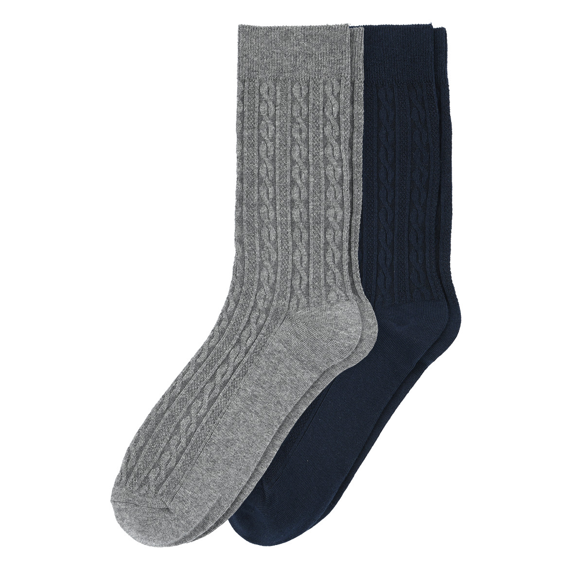 Pierre Cardin Herensokken, gekamd katoen, 12 stuks, hoge herensokken, zwart, grijs en blauw, maat 40/46, a, 40-46 EU