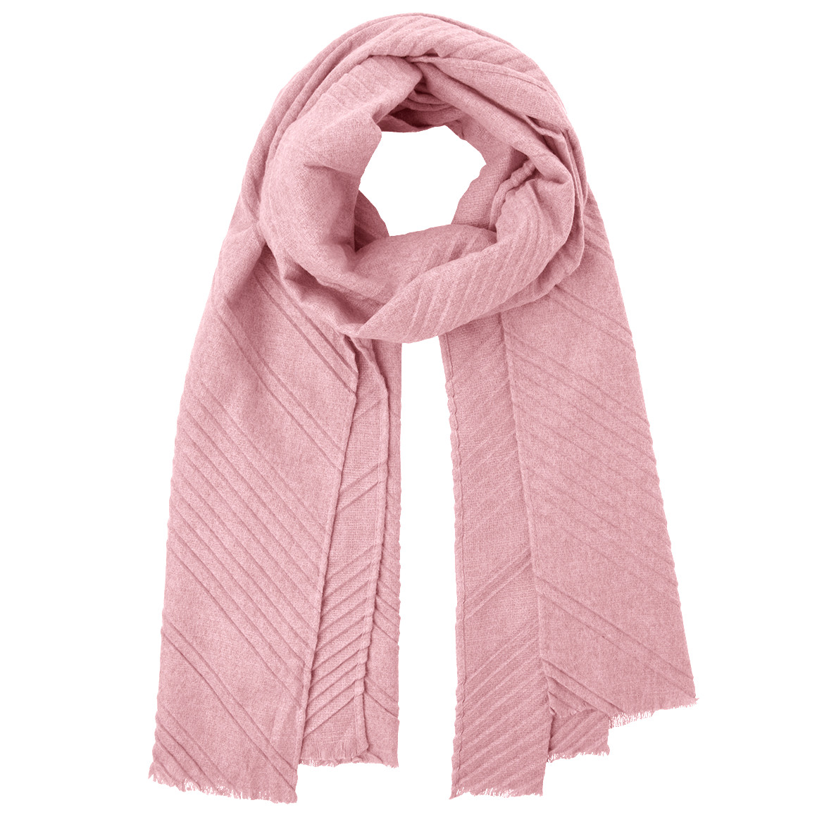 Damen Tuch mit faltiger Optik