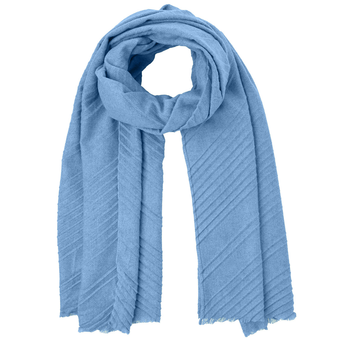 Damen Tuch mit faltiger Optik