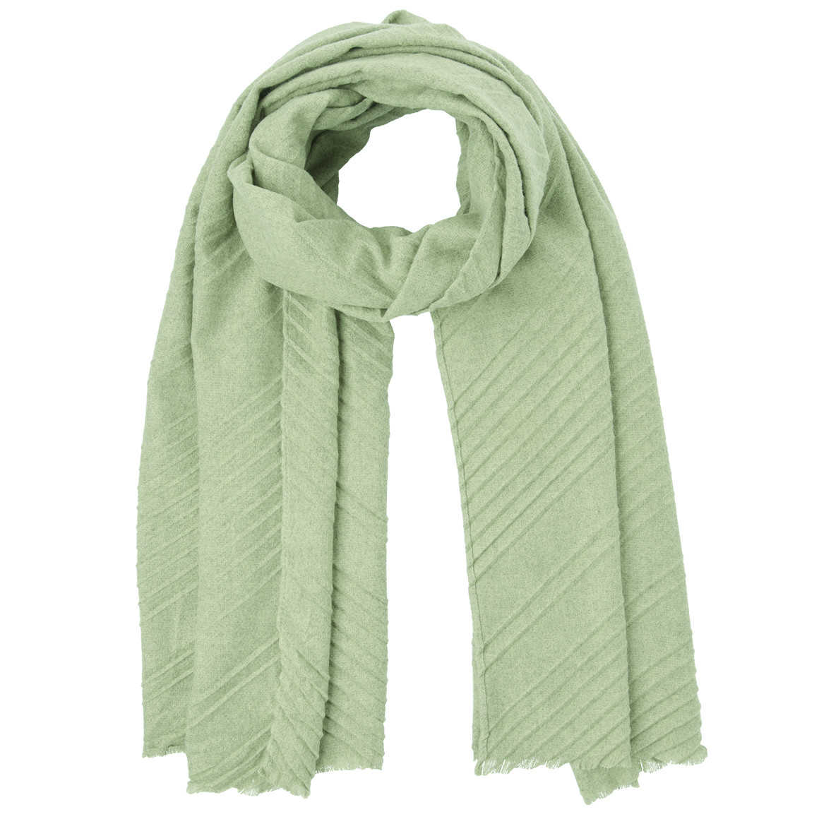 Damen Tuch mit faltiger Optik