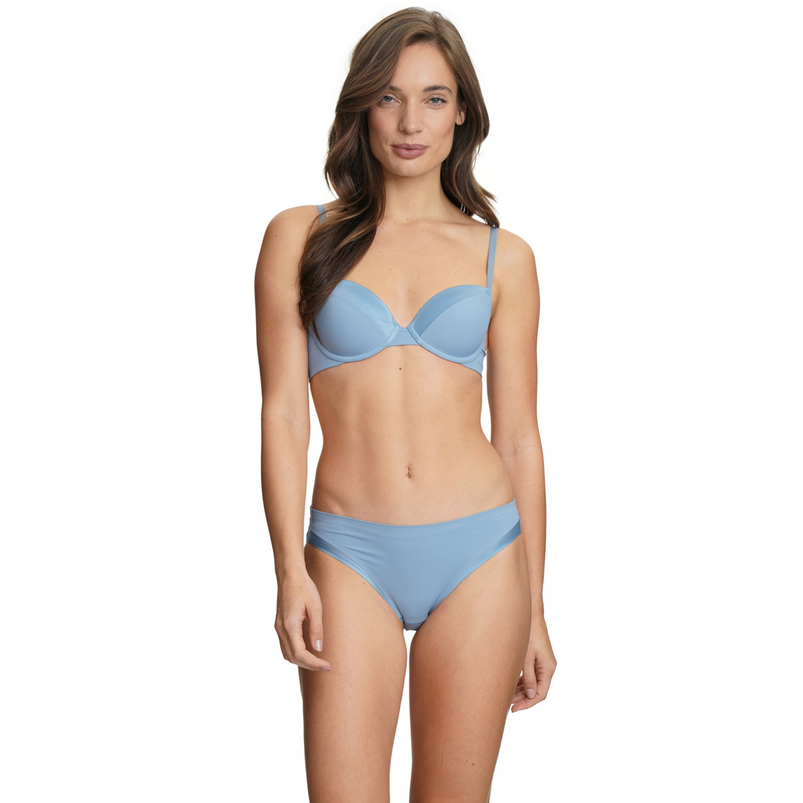 2 Damen Seamless-Slips mit Glanz-Detail