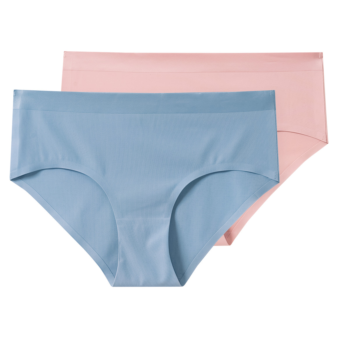 2 Damen Seamless-Pantys mit Glanz-Bündchen