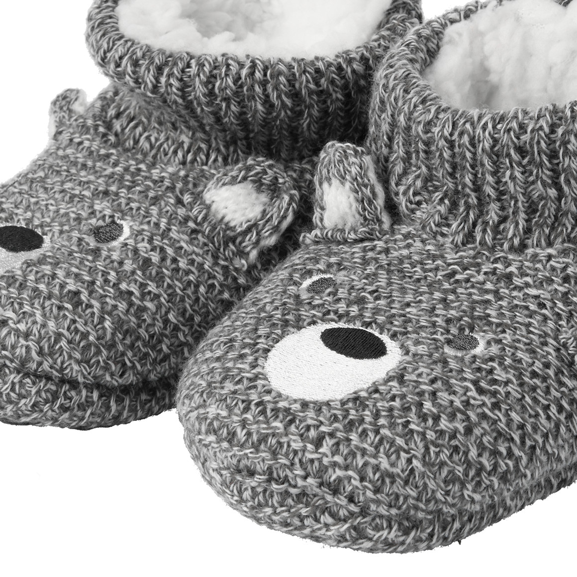1 Paar Baby Haussocken mit Anti-Rutsch-Noppen
