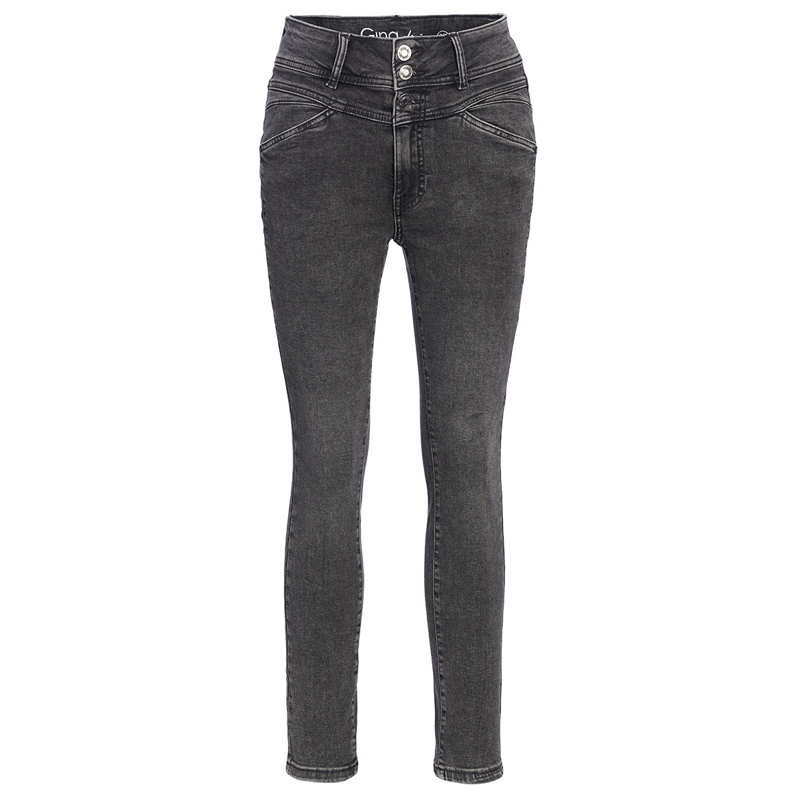 Damen Skinny-Jeans mit Used-Waschung