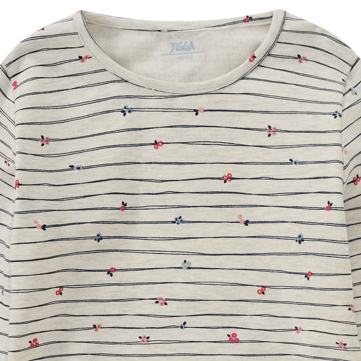 Mädchen Langarmshirt mit Streifen