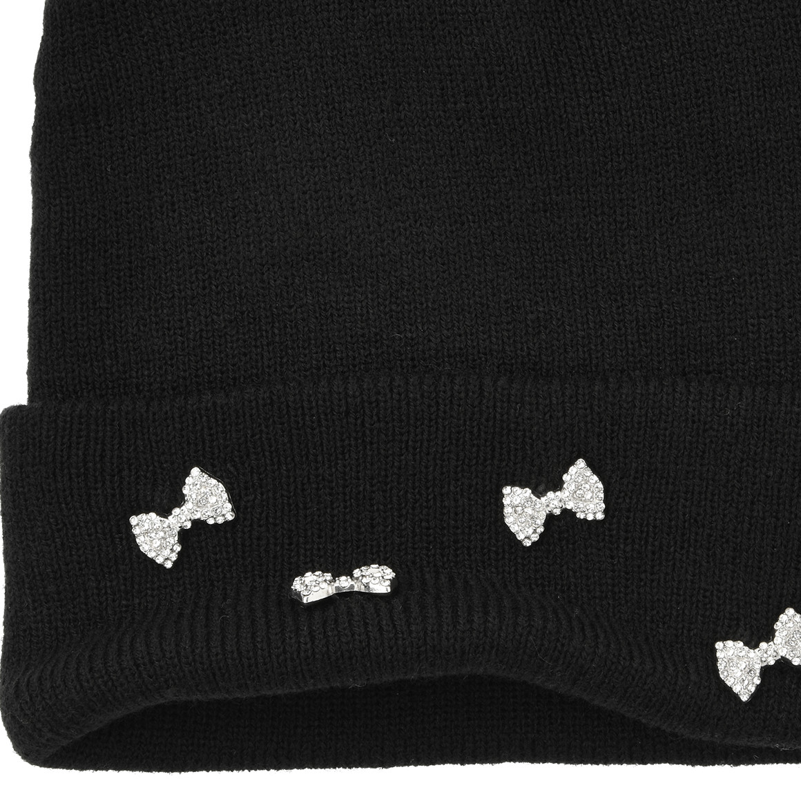 Gebreide muts met siersteentjes voor meisjes