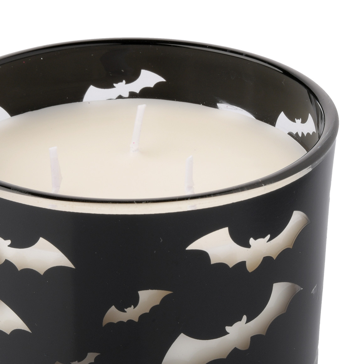3-Docht Kerze im Halloween-Glas