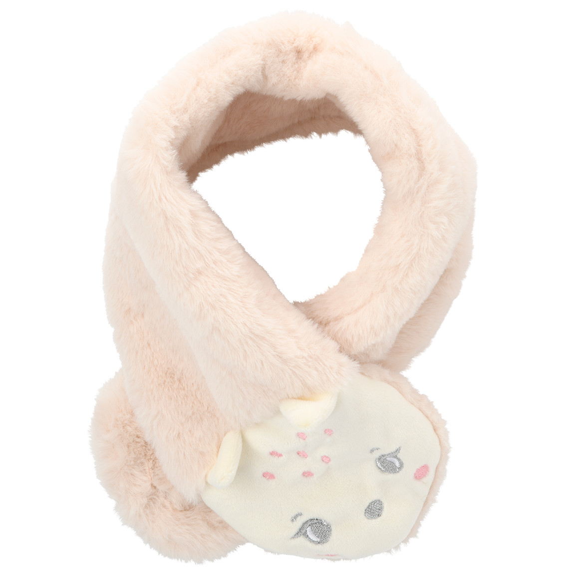 Meisjes knuffelsjaal met dierengezicht