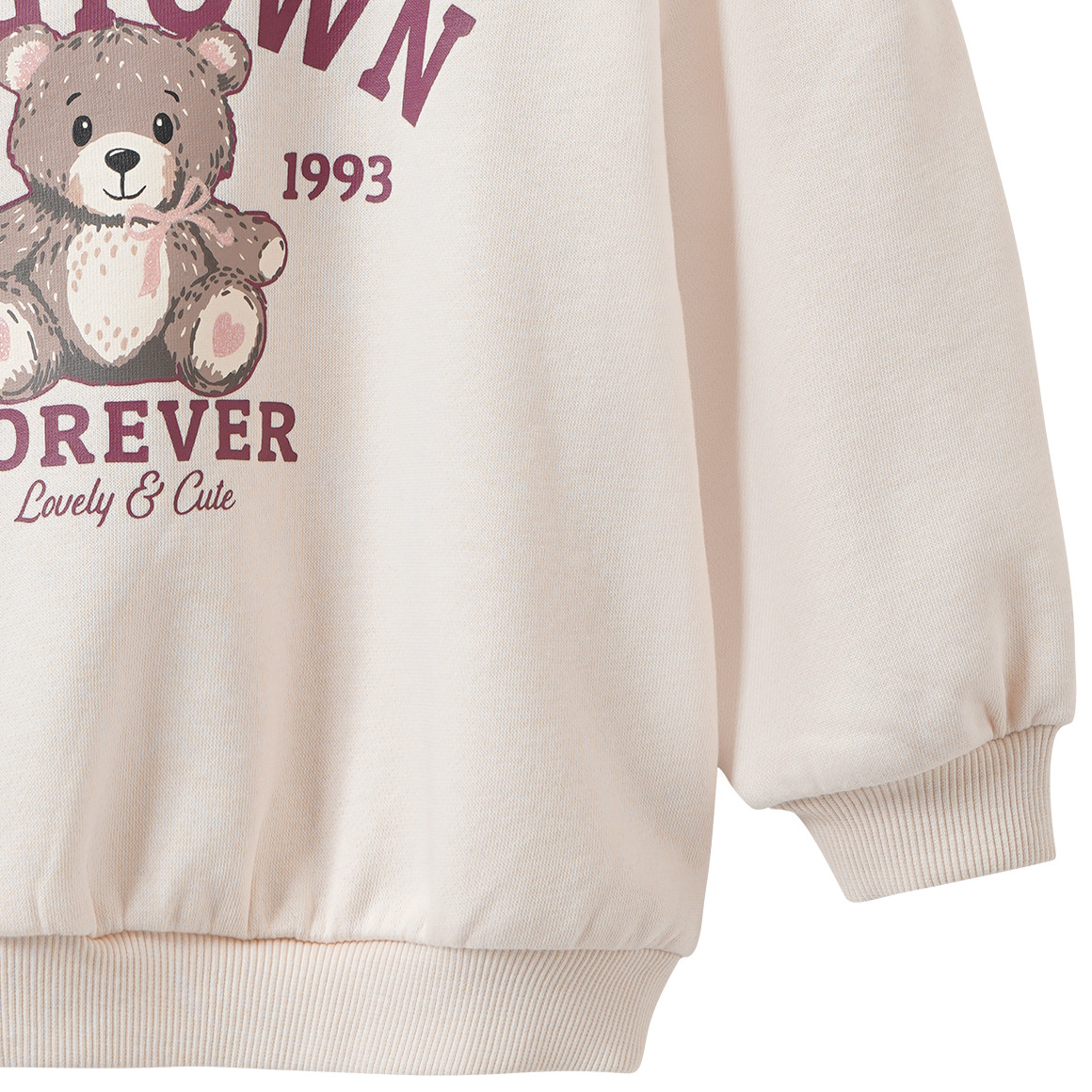 Mädchen Sweatshirt mit Bären-Print