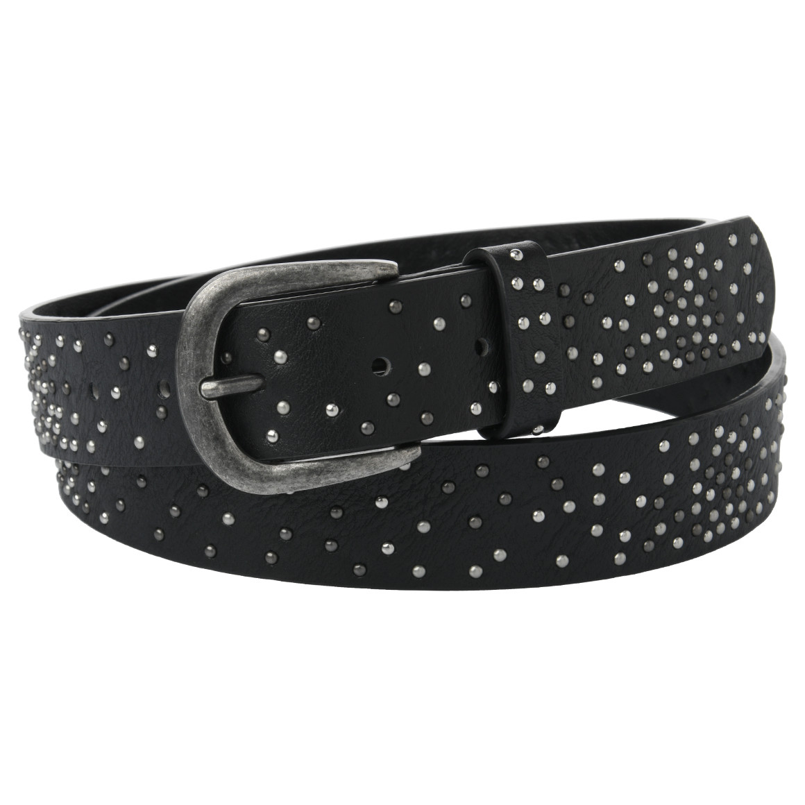 Damesriem met klinknagel applicatie