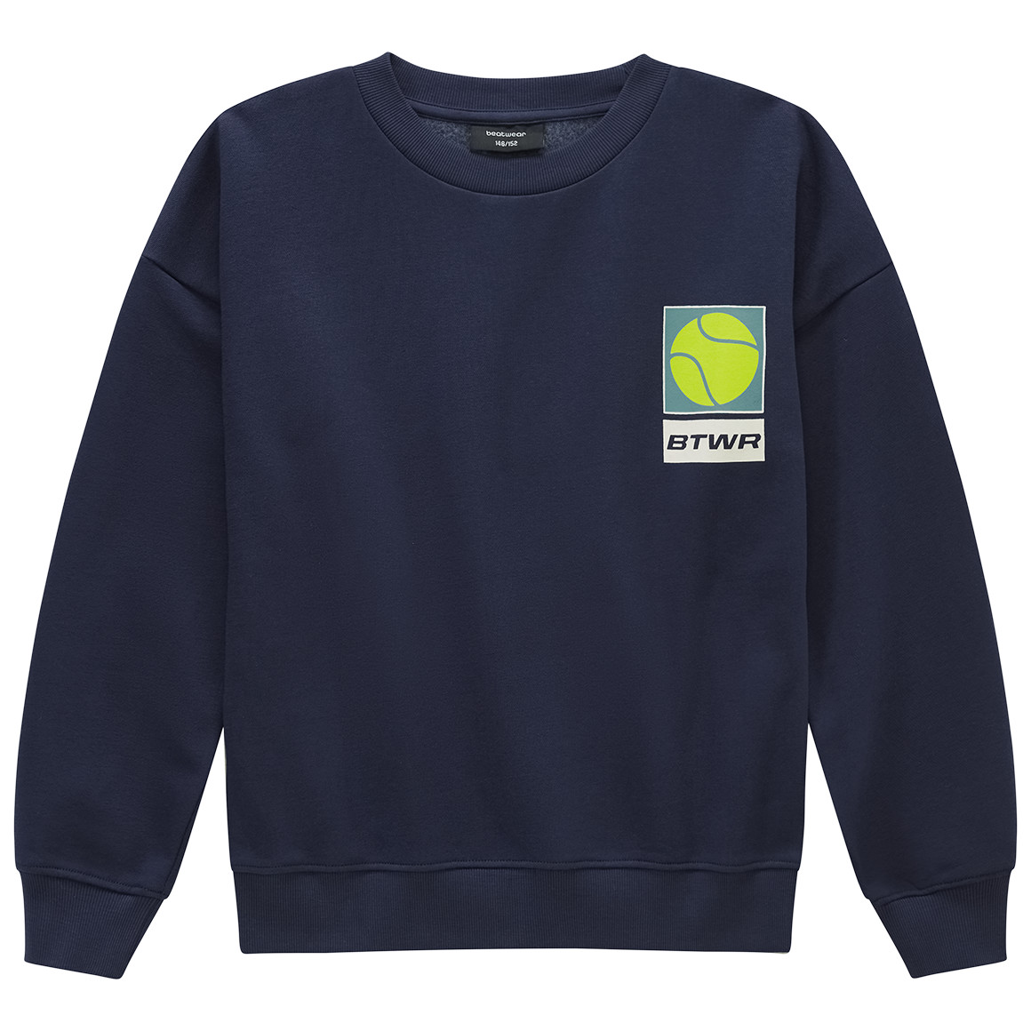 Sportsweater voor jongens met rugprint