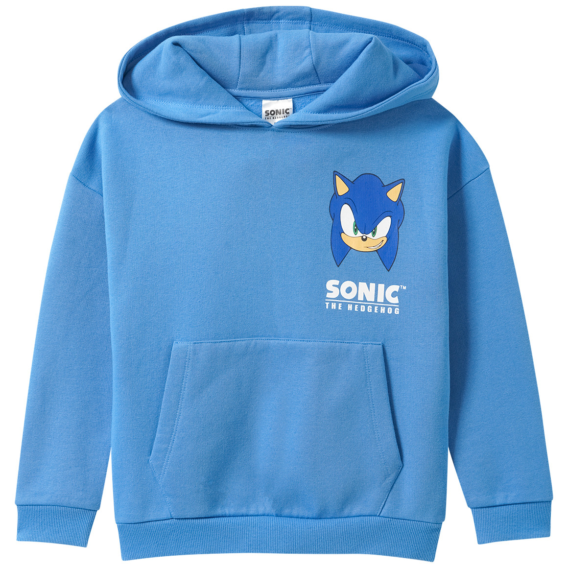  Sonic Hoodie mit Rücken-Print