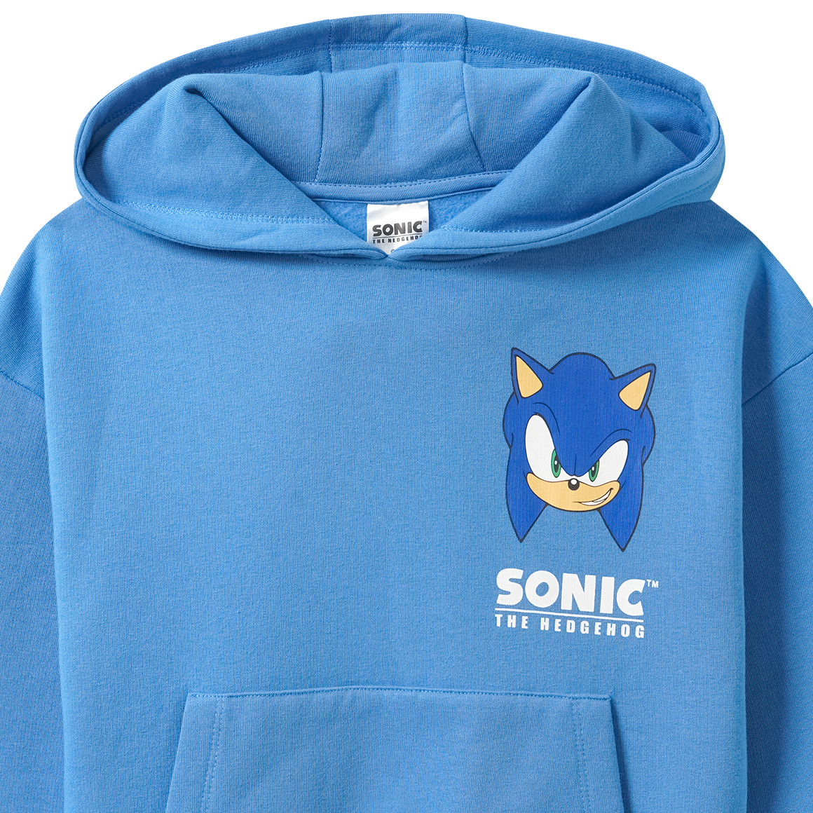  Sonic Hoodie mit Rücken-Print