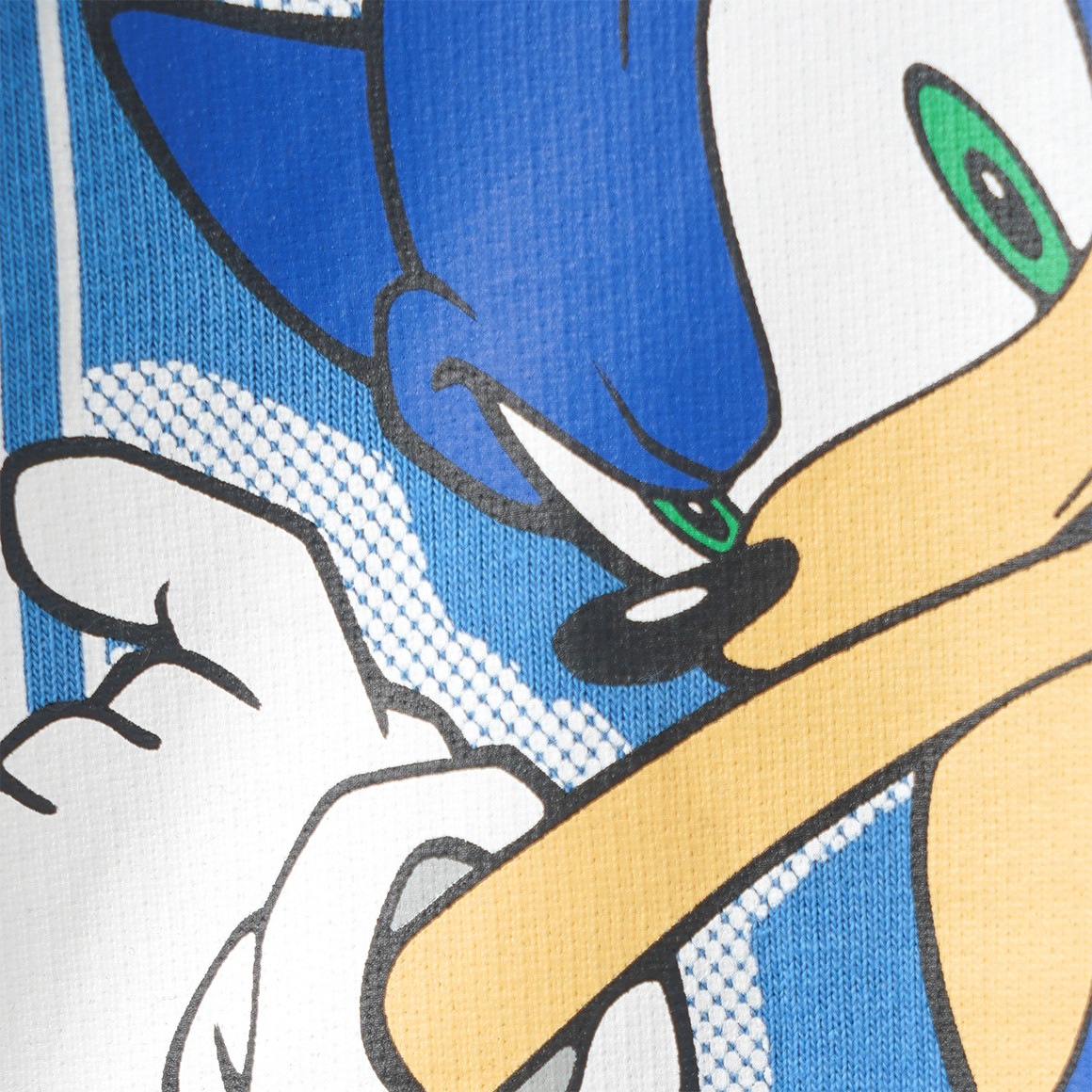  Sonic Hoodie mit Rücken-Print