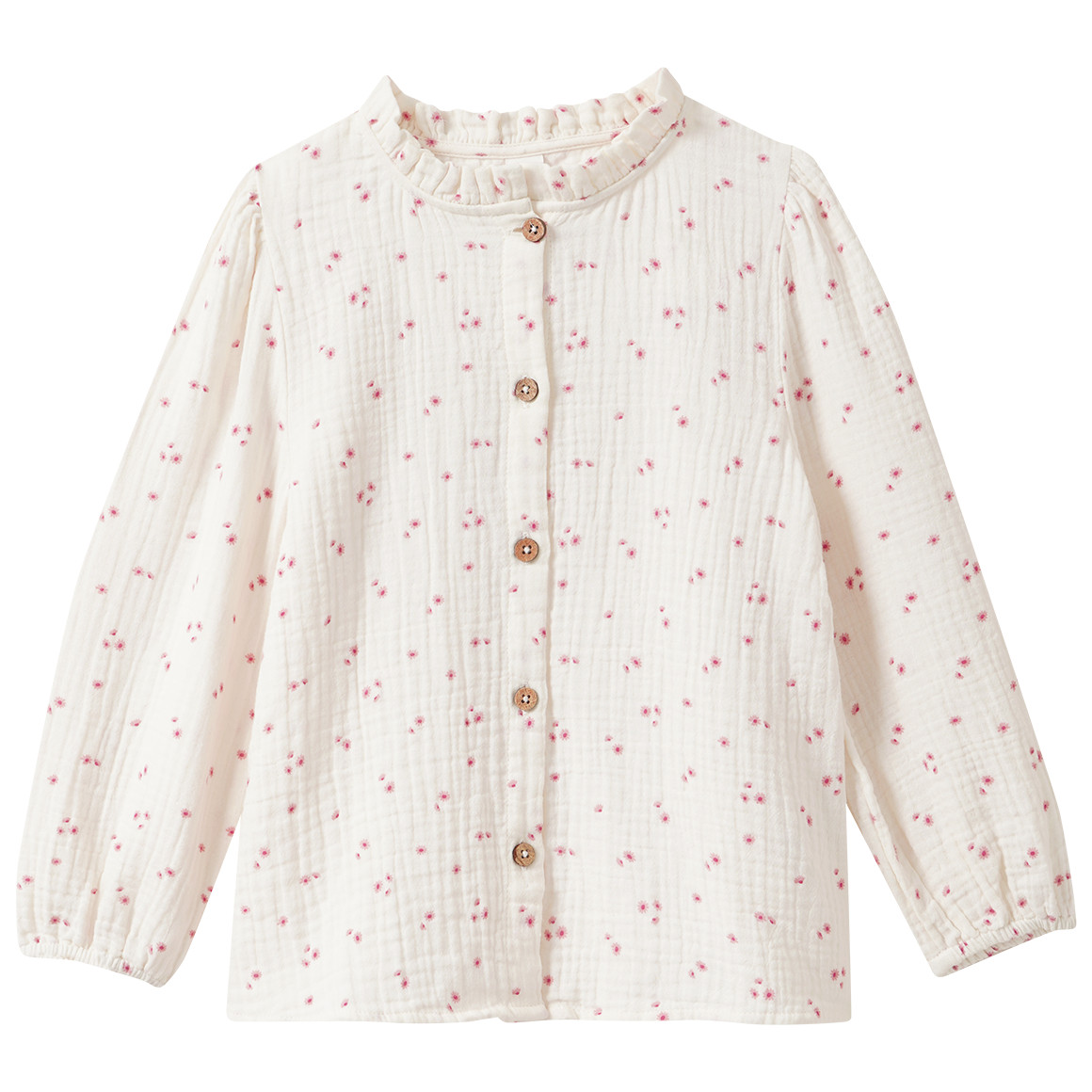 Mädchen Musselin-Bluse mit Blümchen