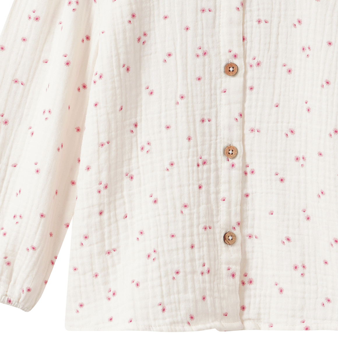 Mädchen Musselin-Bluse mit Blümchen