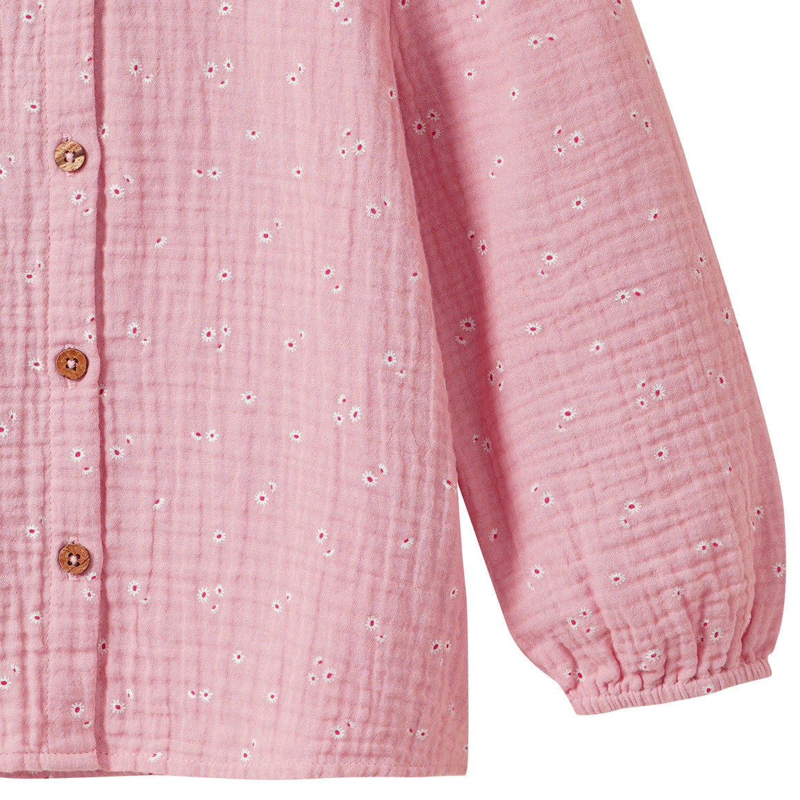 Meisjes mousseline blouse met bloemen