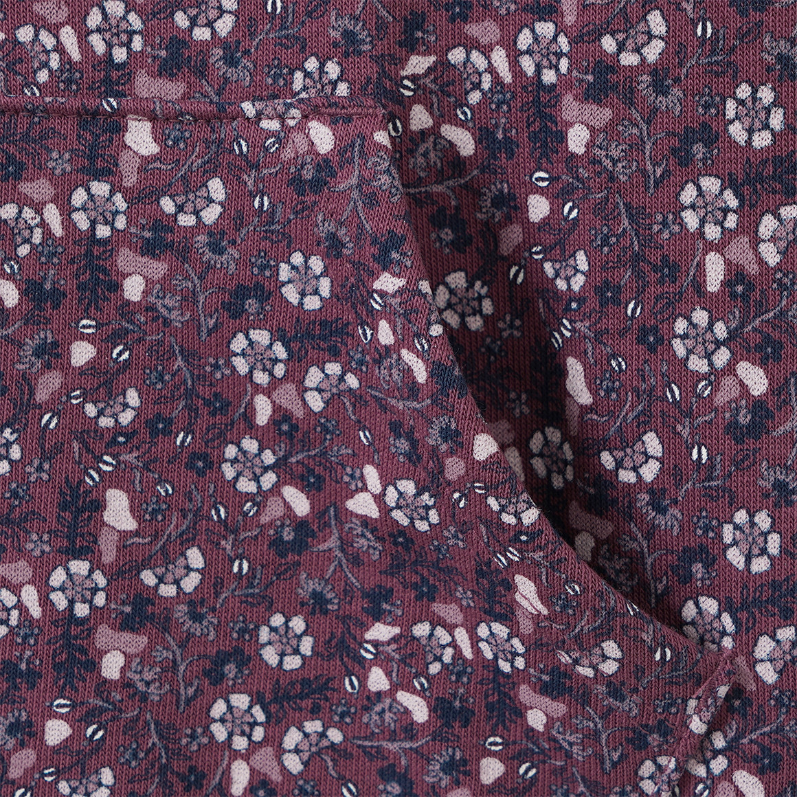 Mädchen Sweatkleid mit Blümchen