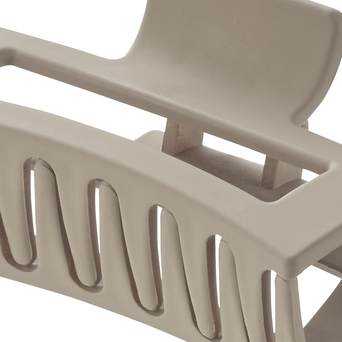 Große Haarklammer in matter Optik