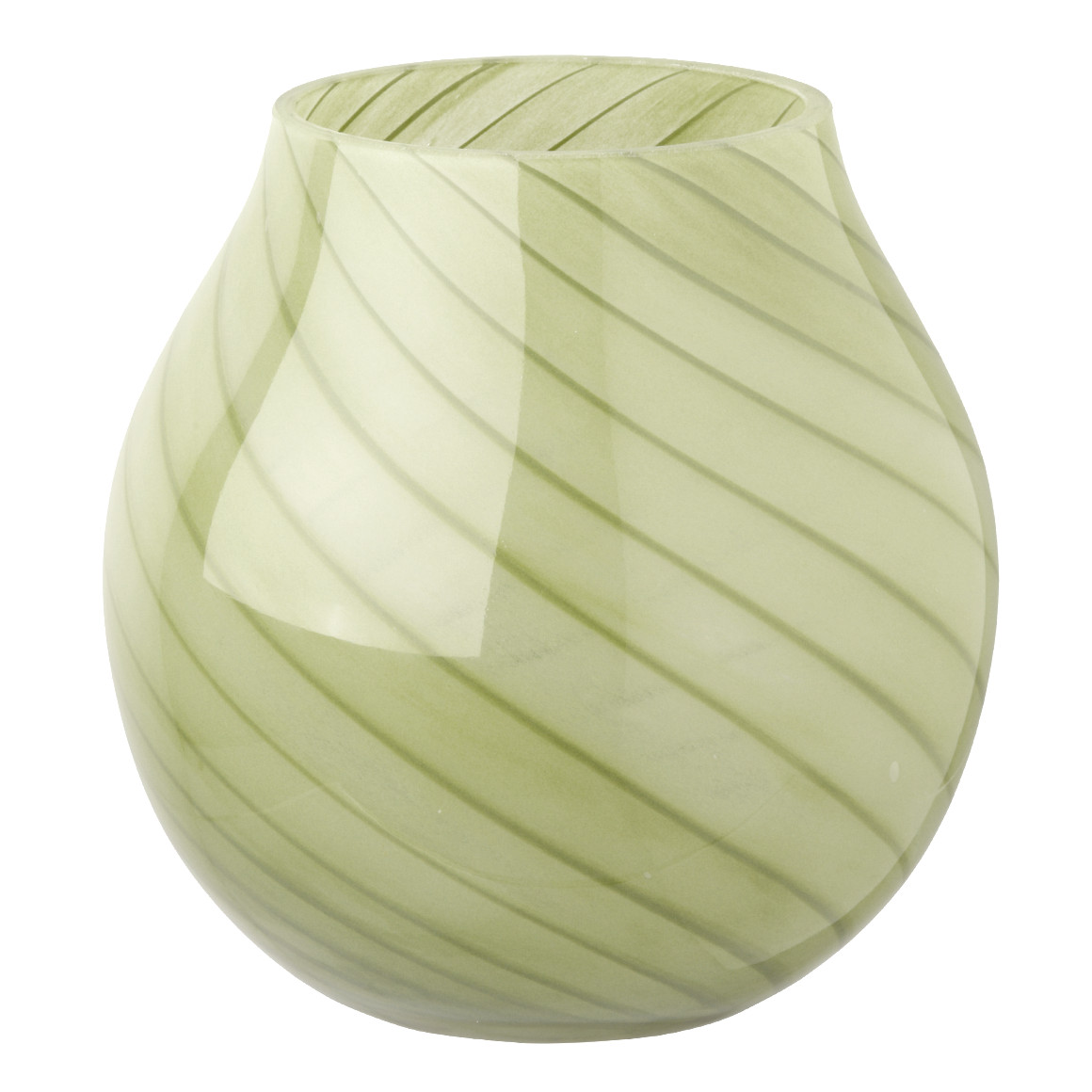 Glasvase in organischer Form