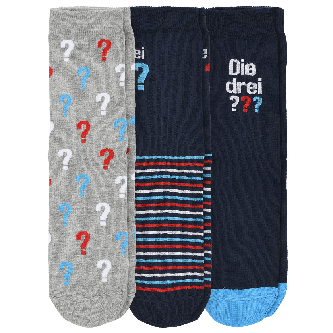 3 Paar Die drei ??? Socken