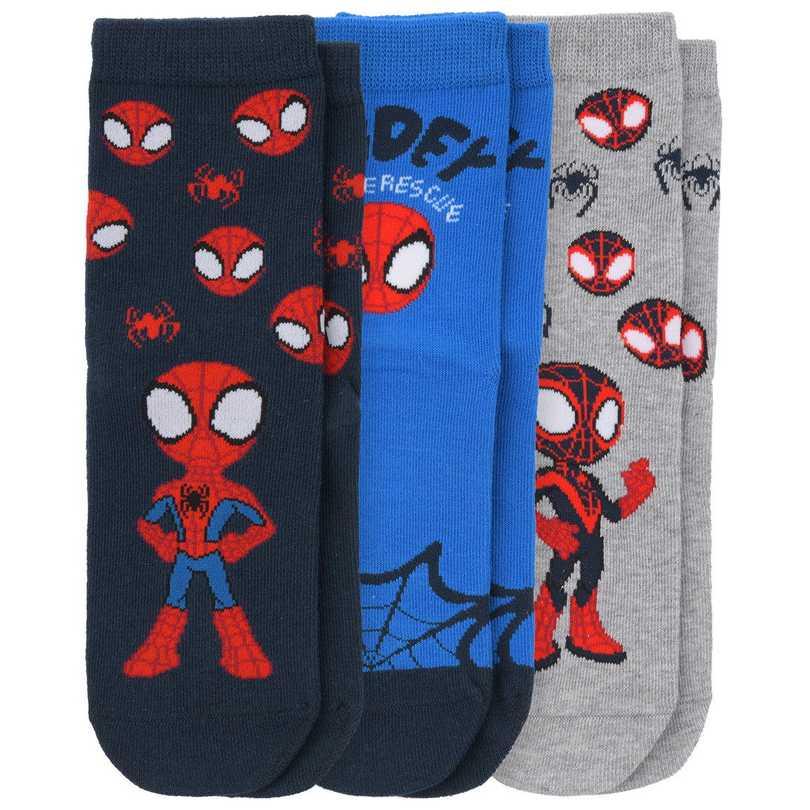 3 Paar MARVEL Spidey Socken