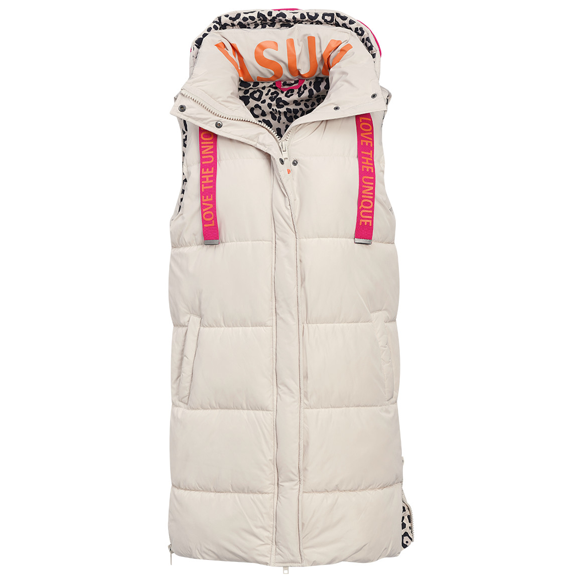 Damen Steppweste  mit Kapuze