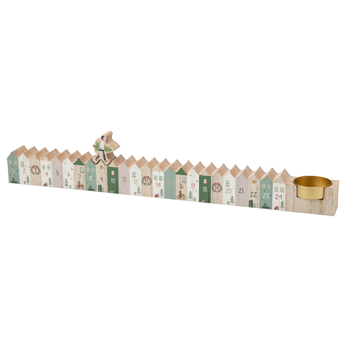 Decoratie houten adventskalender