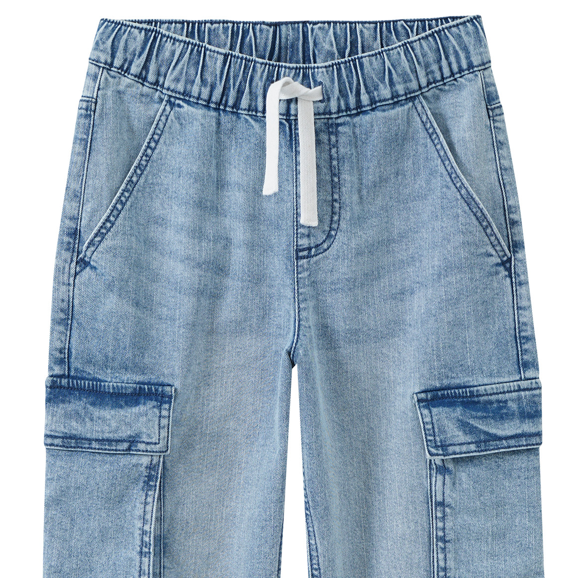 Pull-on jeans voor jongens in cargostijl