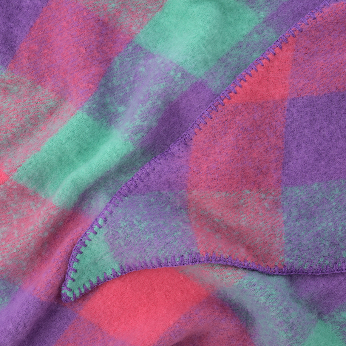 Geruite driehoekige sjaal voor meisjes