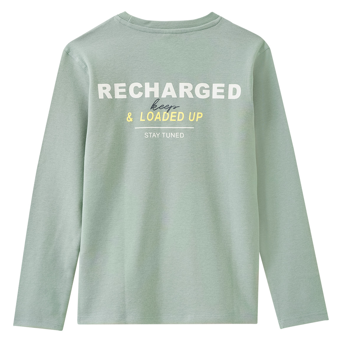 Jongensshirt met lange mouwen en rugprint