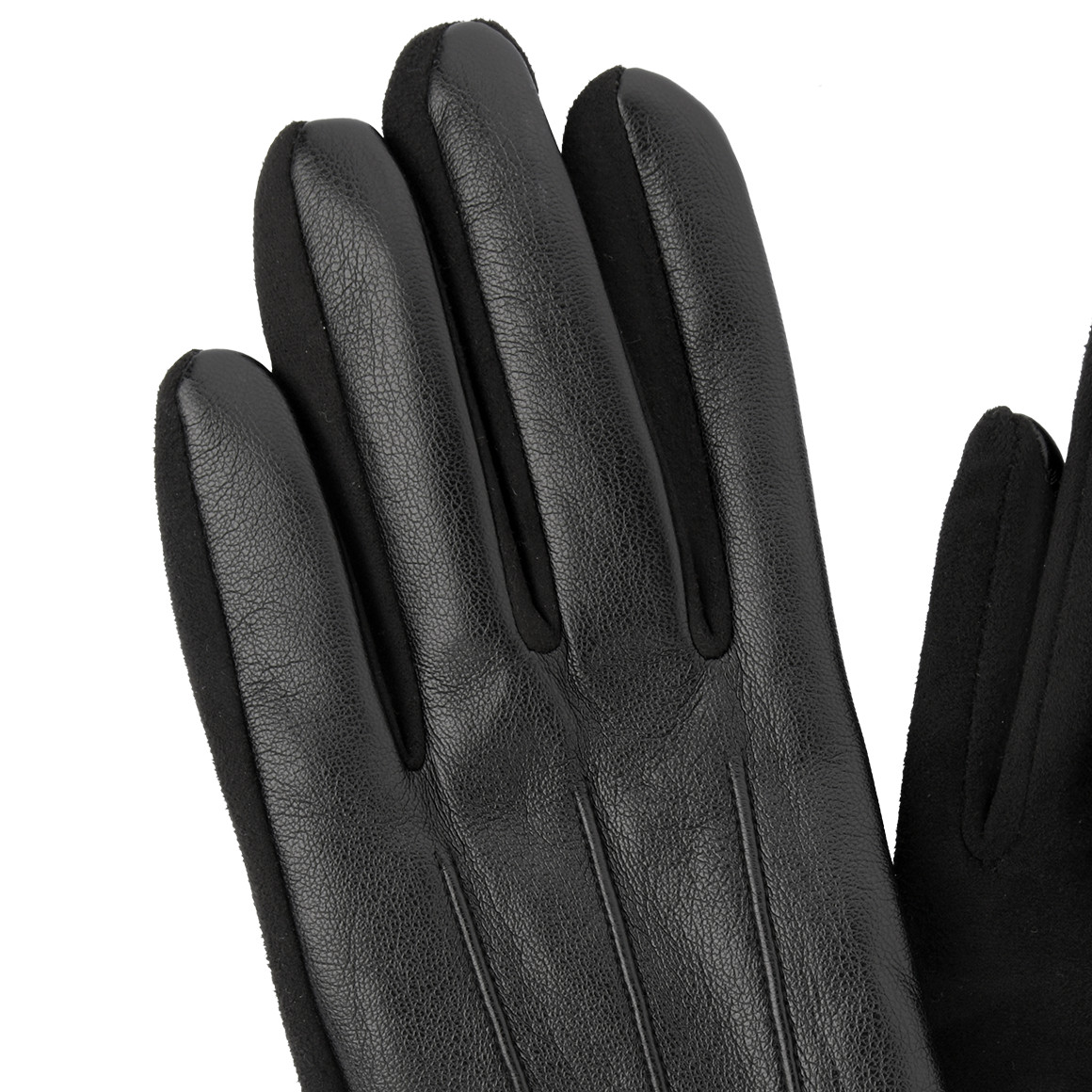 Damen Handschuhe in Leder-Optik
