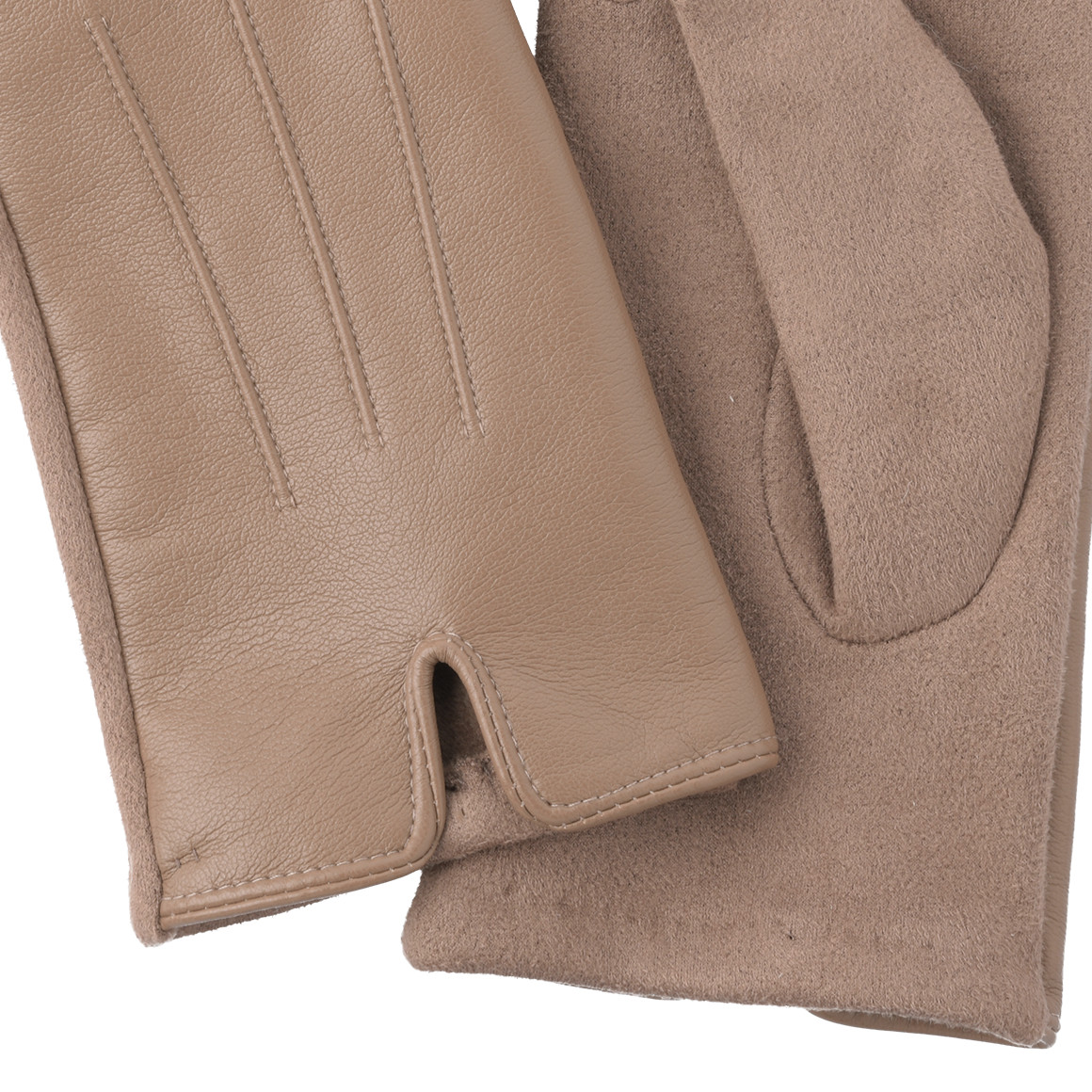Damen Handschuhe in Leder-Optik