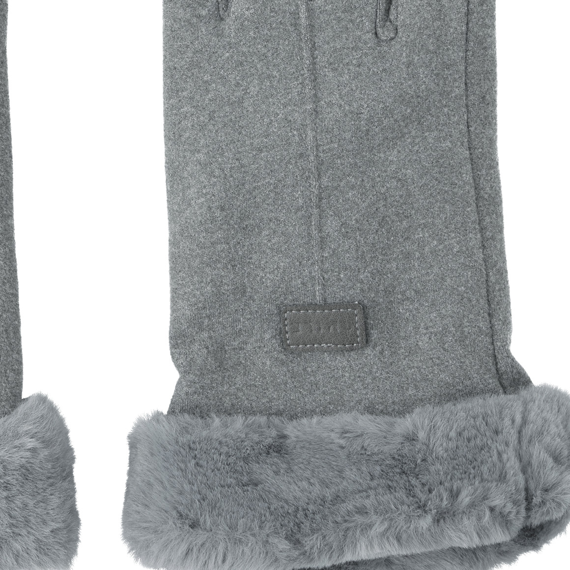 Damen Handschuhe mit Plüsch-Futter