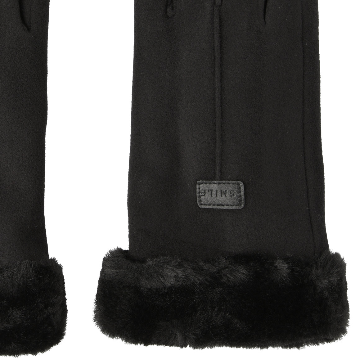 Damen Handschuhe mit Plüsch-Futter