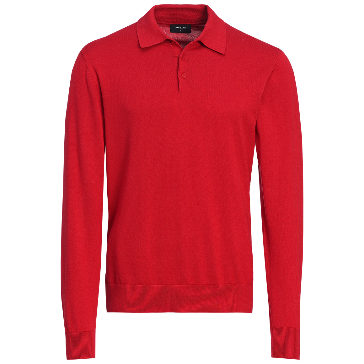 Gebreid poloshirt voor heren in basic look