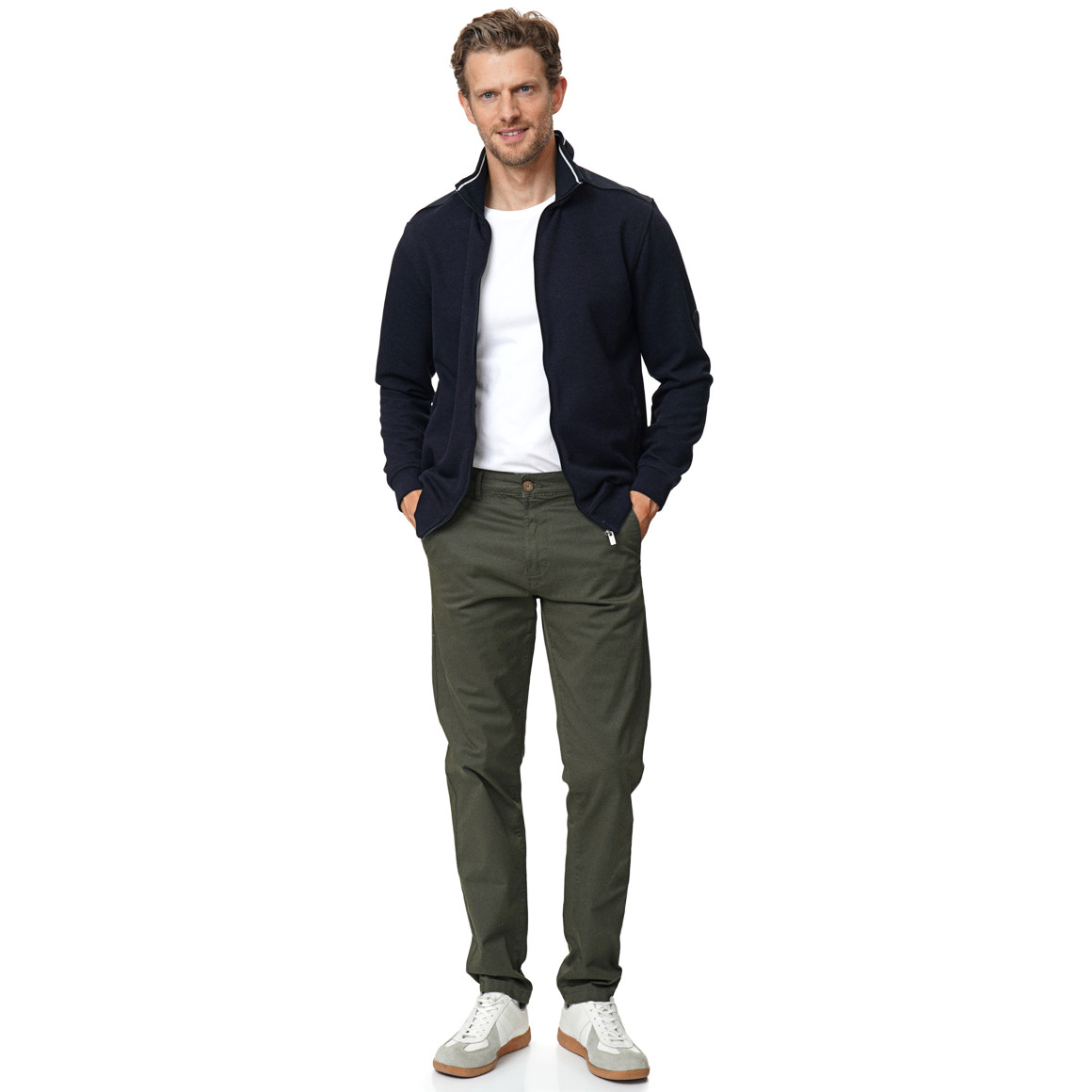 Herren Strickjacke mit Reißverschluss