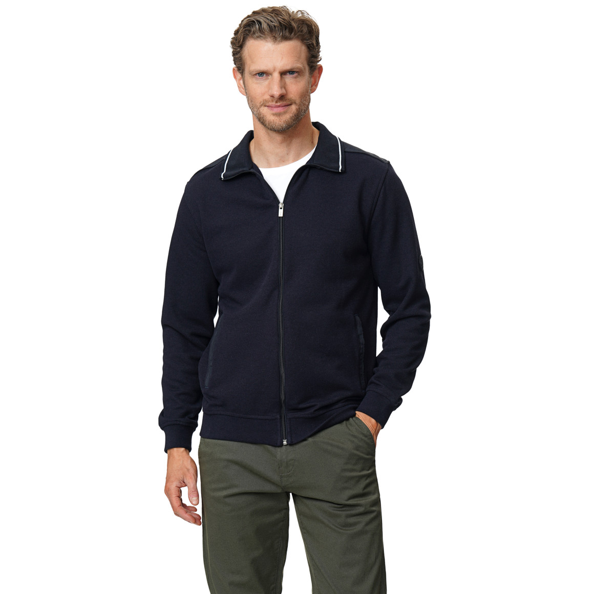 Herren Strickjacke mit Reißverschluss