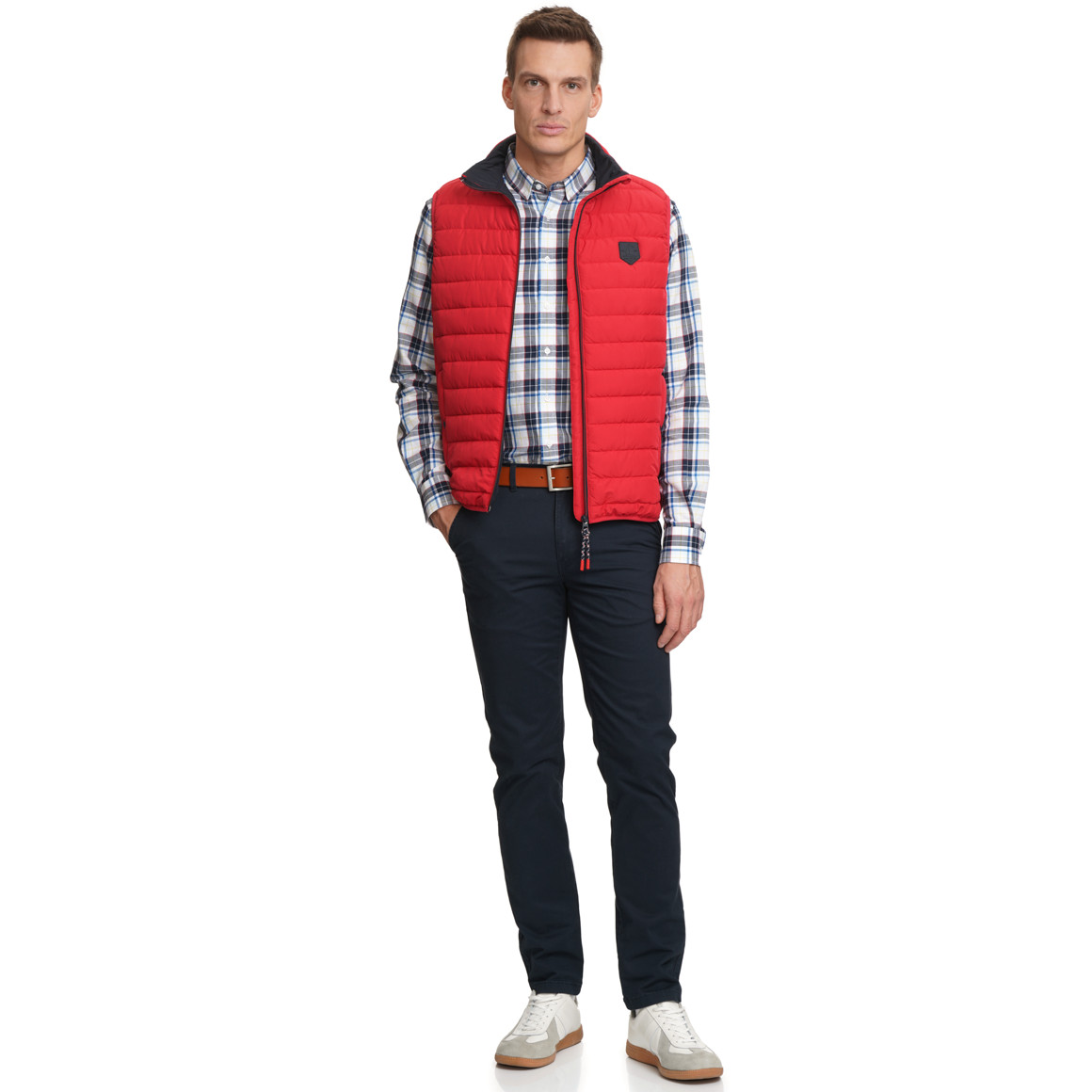 Herren Steppweste mit Zipper