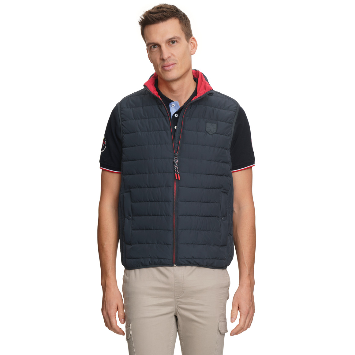 Herren Steppweste mit Zipper