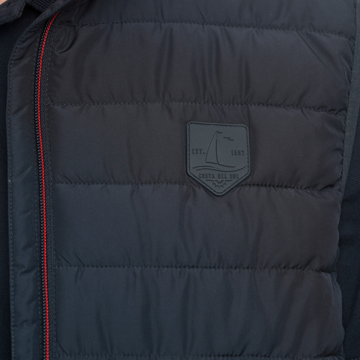 Herren Steppweste mit Zipper