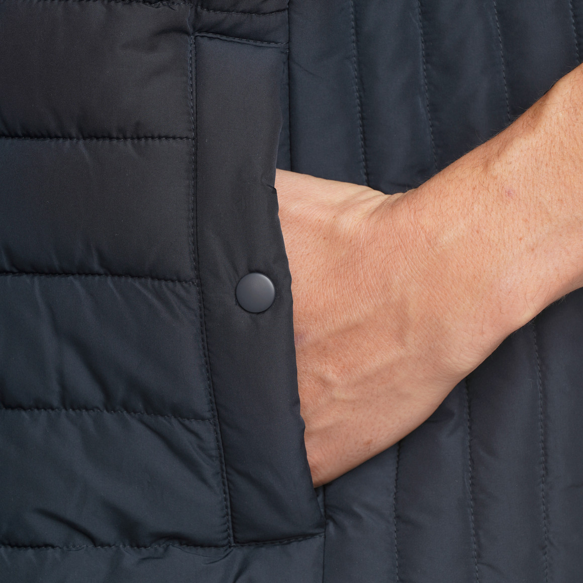 Herren Steppweste mit Zipper