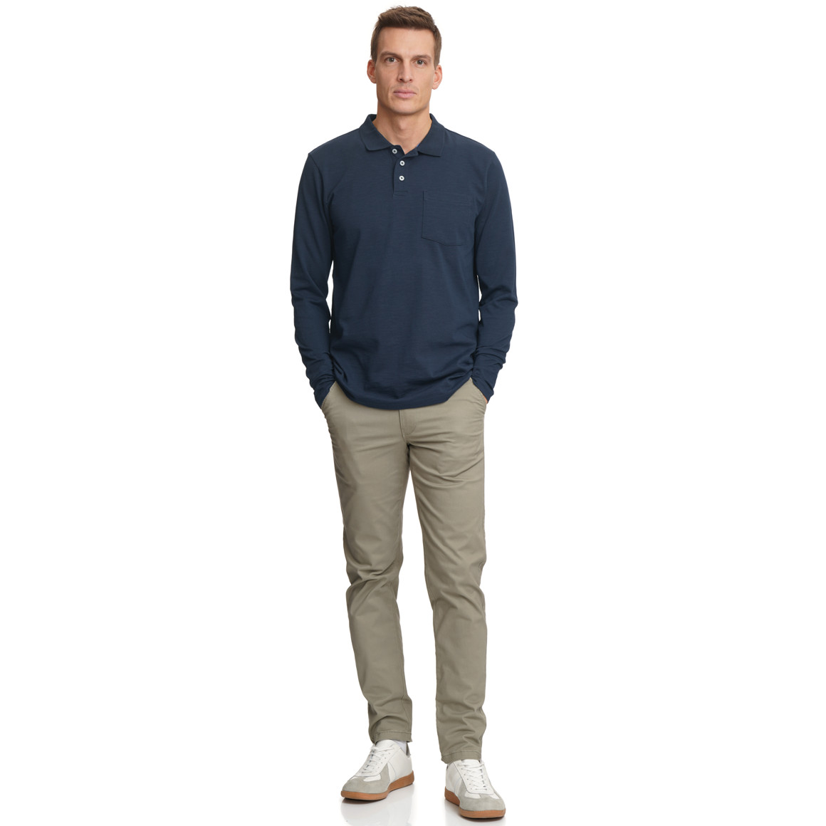 Herren Poloshirt mit Brusttasche