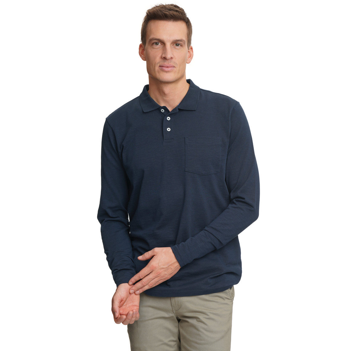 Herren Poloshirt mit Brusttasche