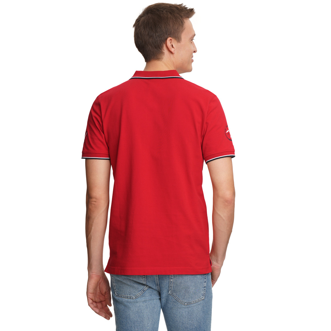 Herren Poloshirt mit Print