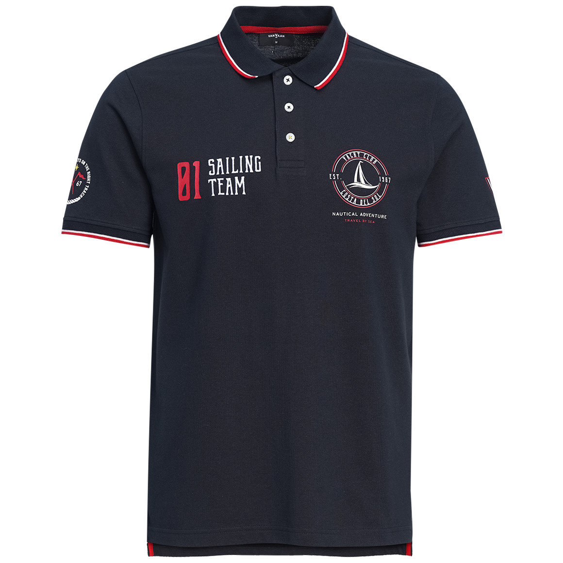 Herren Poloshirt mit Print