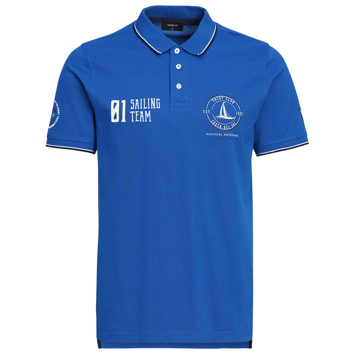 Herren Poloshirt mit Print